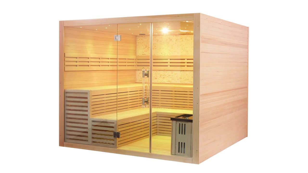 SAUNA EVOLUTION® Indoor Therapy Wood Steam Sauna Room