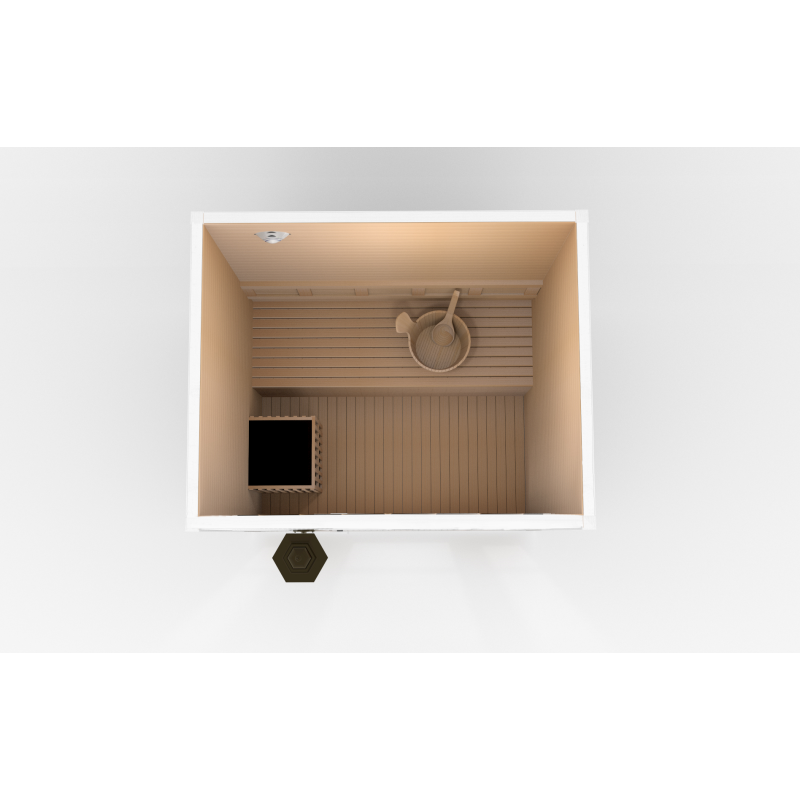 SAUNA EVOLUTION® Garden Waterproof Traditional Sauna Steam Room Cabin 01