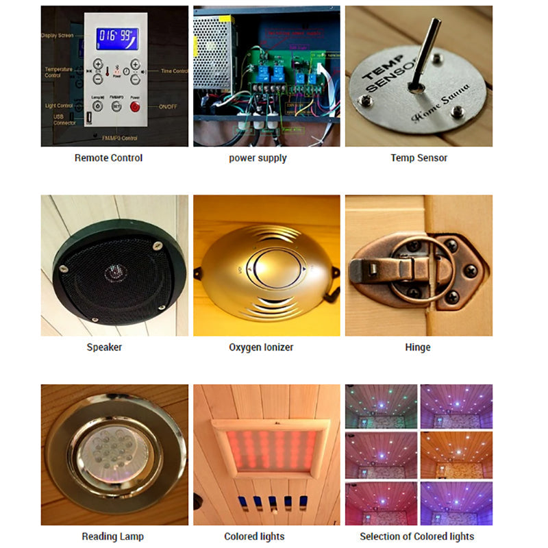 SAUNA EVOLUTION® Full Spectrum Carbon Indoor Sauna Far Infrared 17