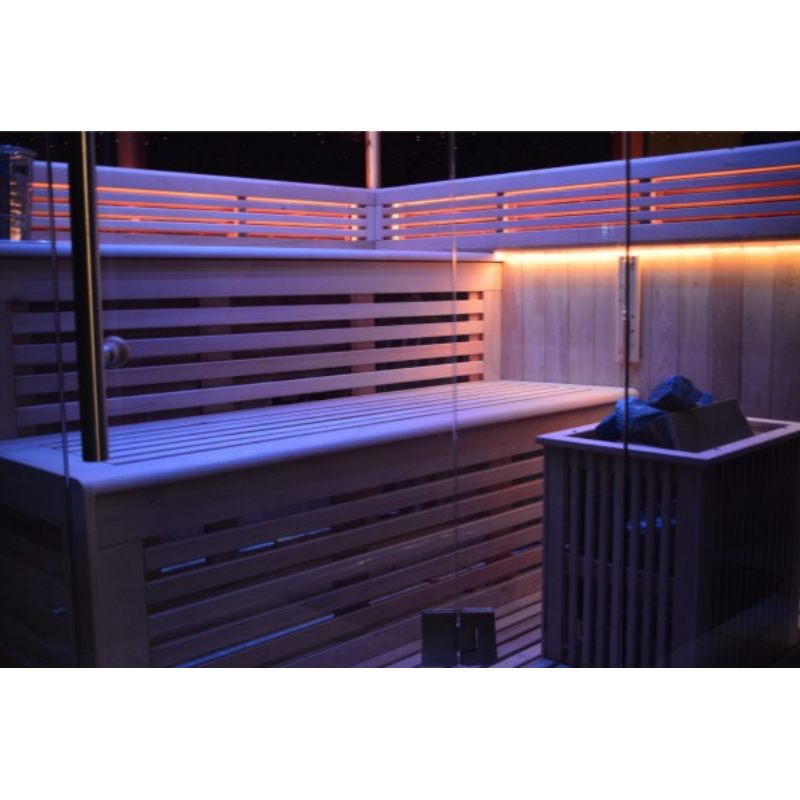 SAUNA EVOLUTION® Indoor New Exclusive Mirror Steam Sauna Glass 13