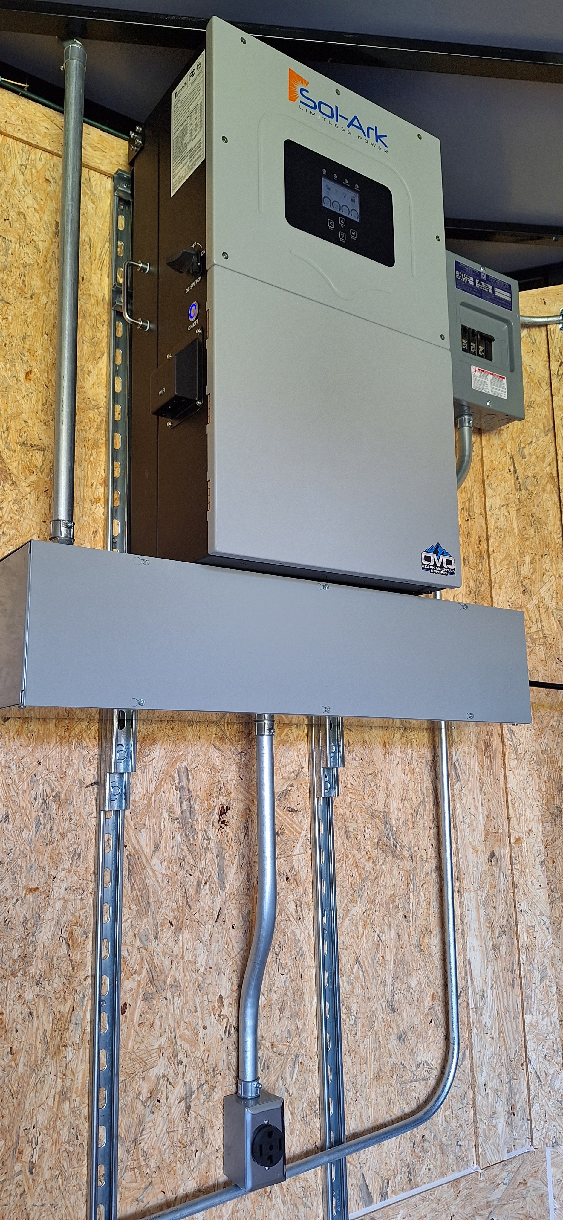 20' Enclosed SOLAR POWERED Offgrid Self-Sufficient Trailer - SOL-ARK 15K Version with 32K Lithium Battery