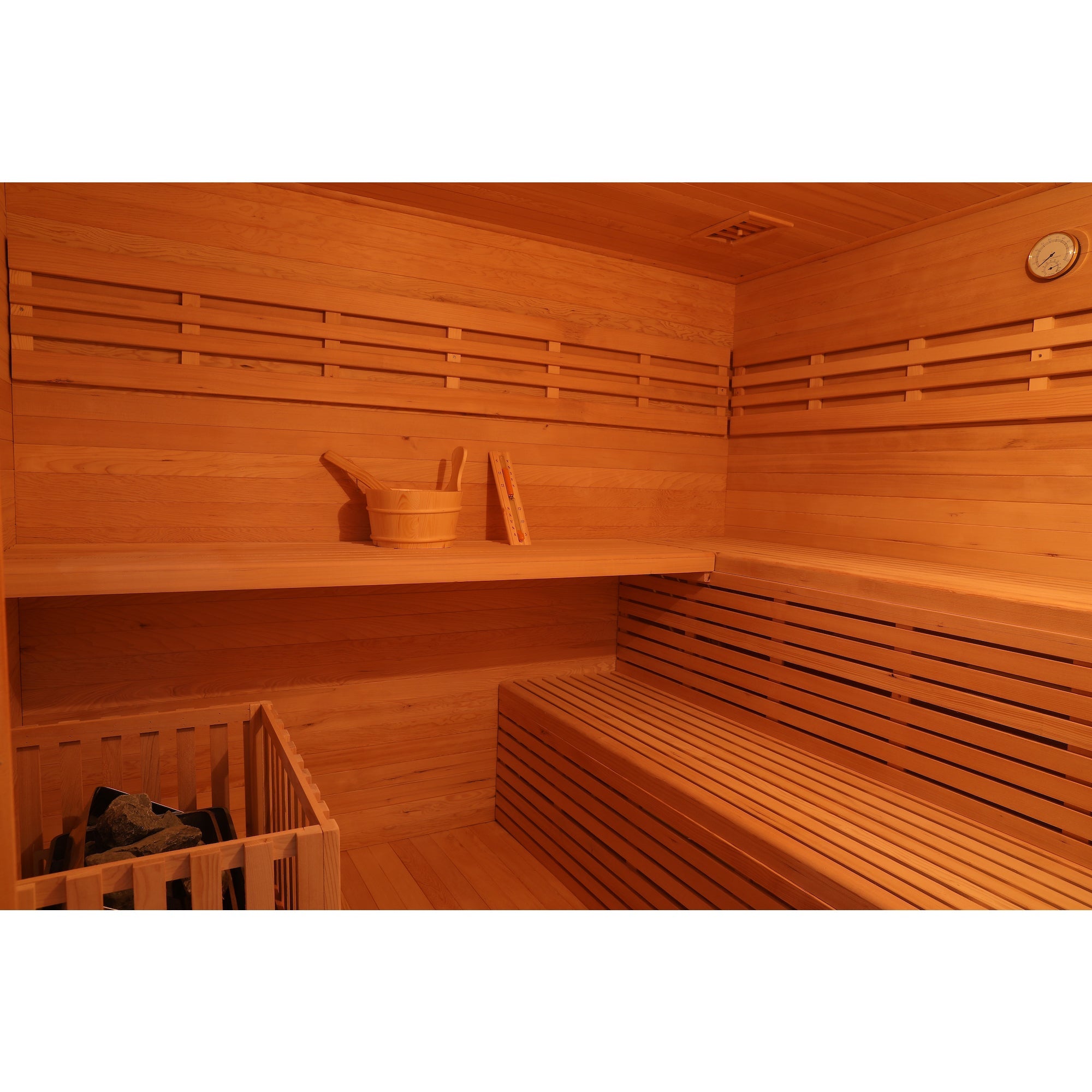 SAUNA EVOLUTION® Outdoor Wood Steam Sauna(5-6 Person)Cabin 04