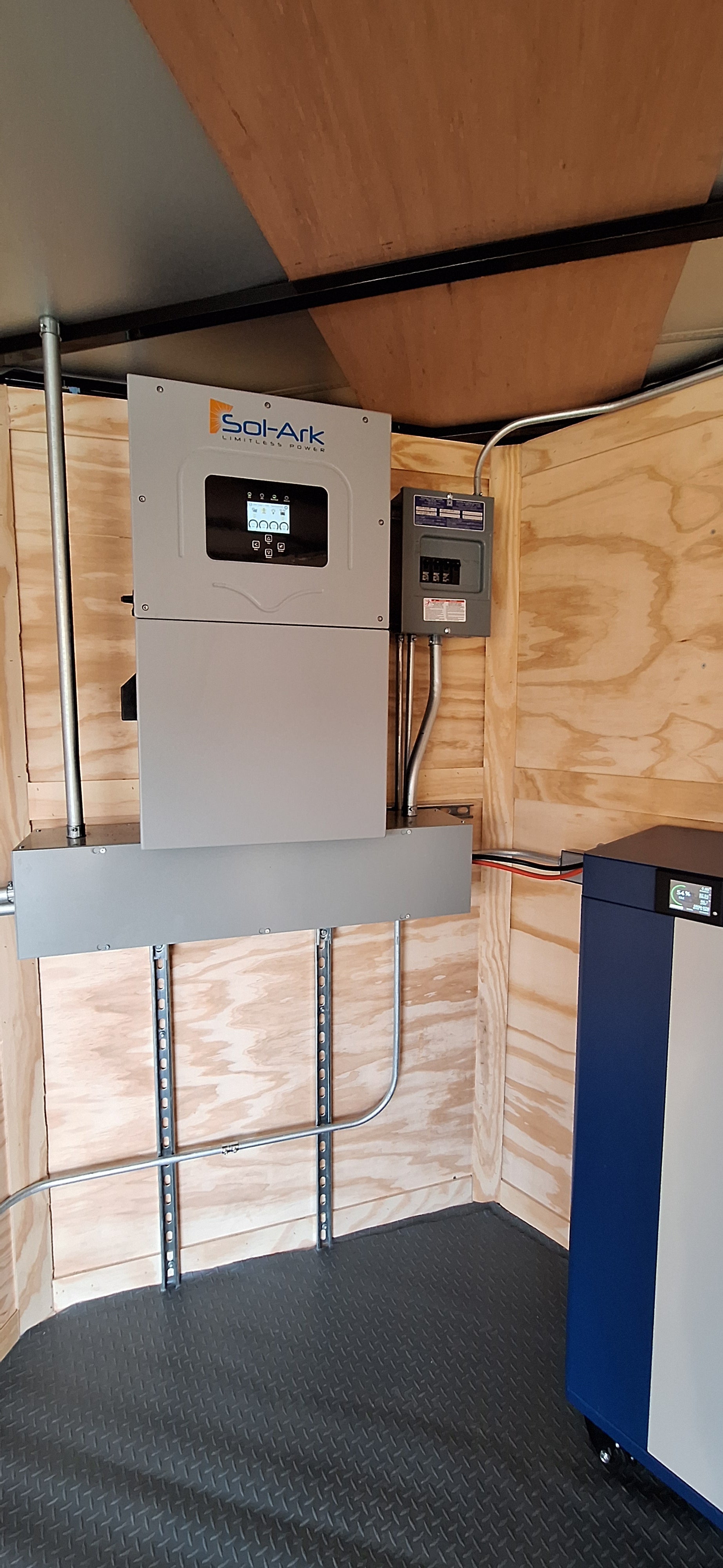 16' Enclosed SOLAR POWERED Offgrid Self-Sufficient Trailer - SOL-ARK 15K Version with 32K Lithium Battery