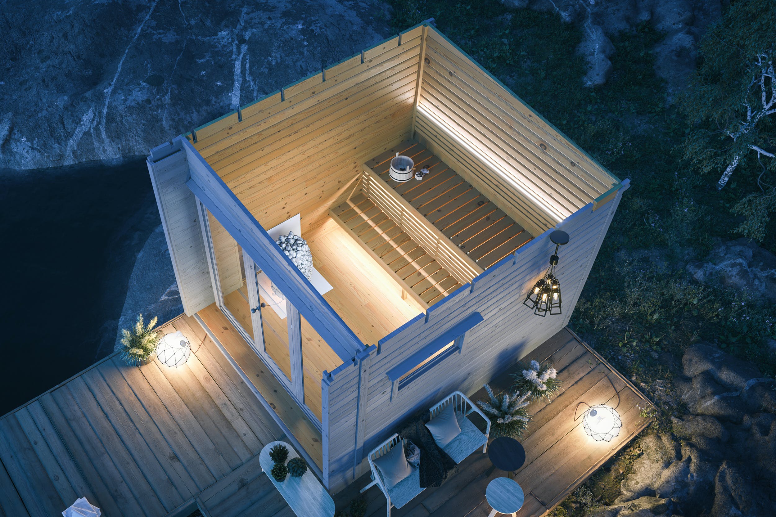 SAUNA EVOLUTION® Cabin Sauna Eco Oasis 3
