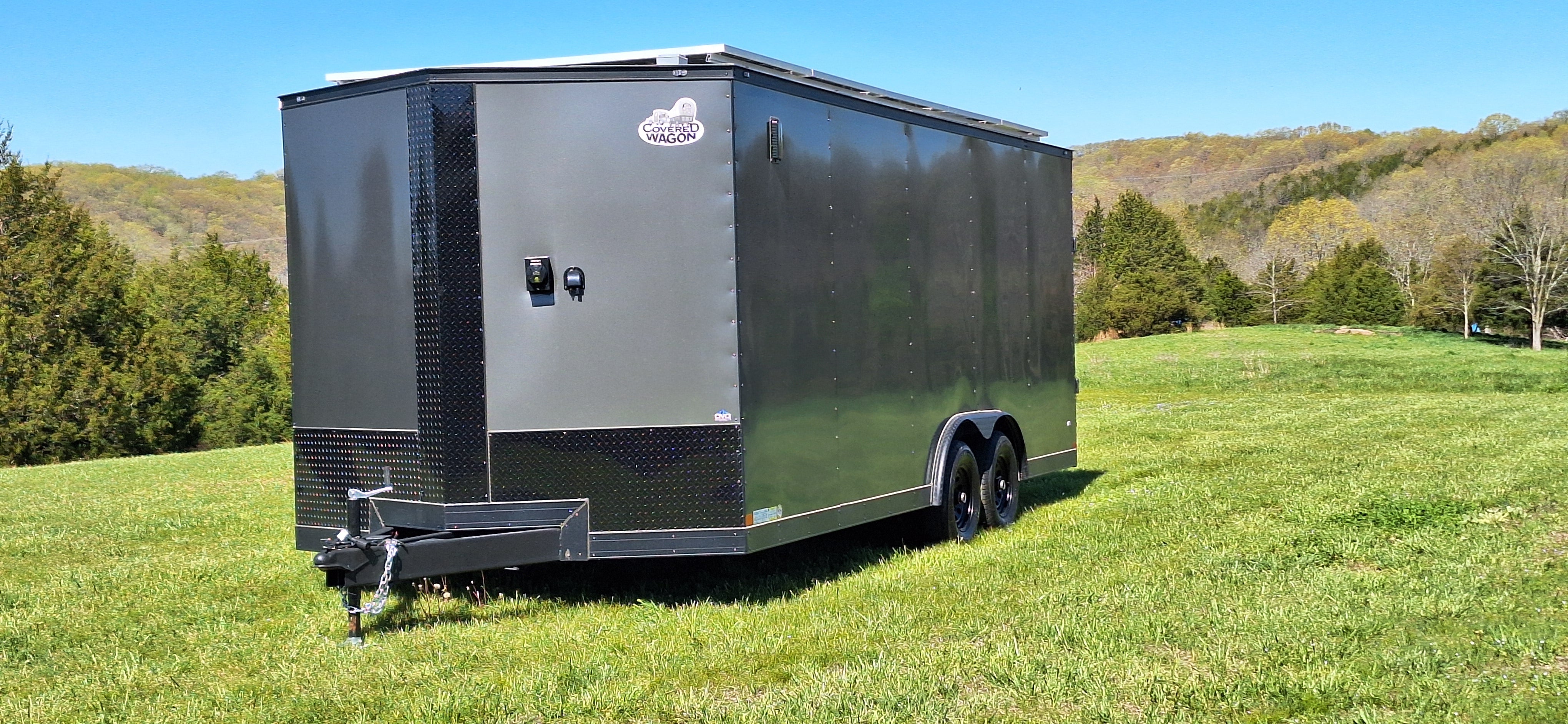 20' Enclosed SOLAR POWERED Offgrid Self-Sufficient Trailer - SOL-ARK 15K Version with 32K Lithium Battery