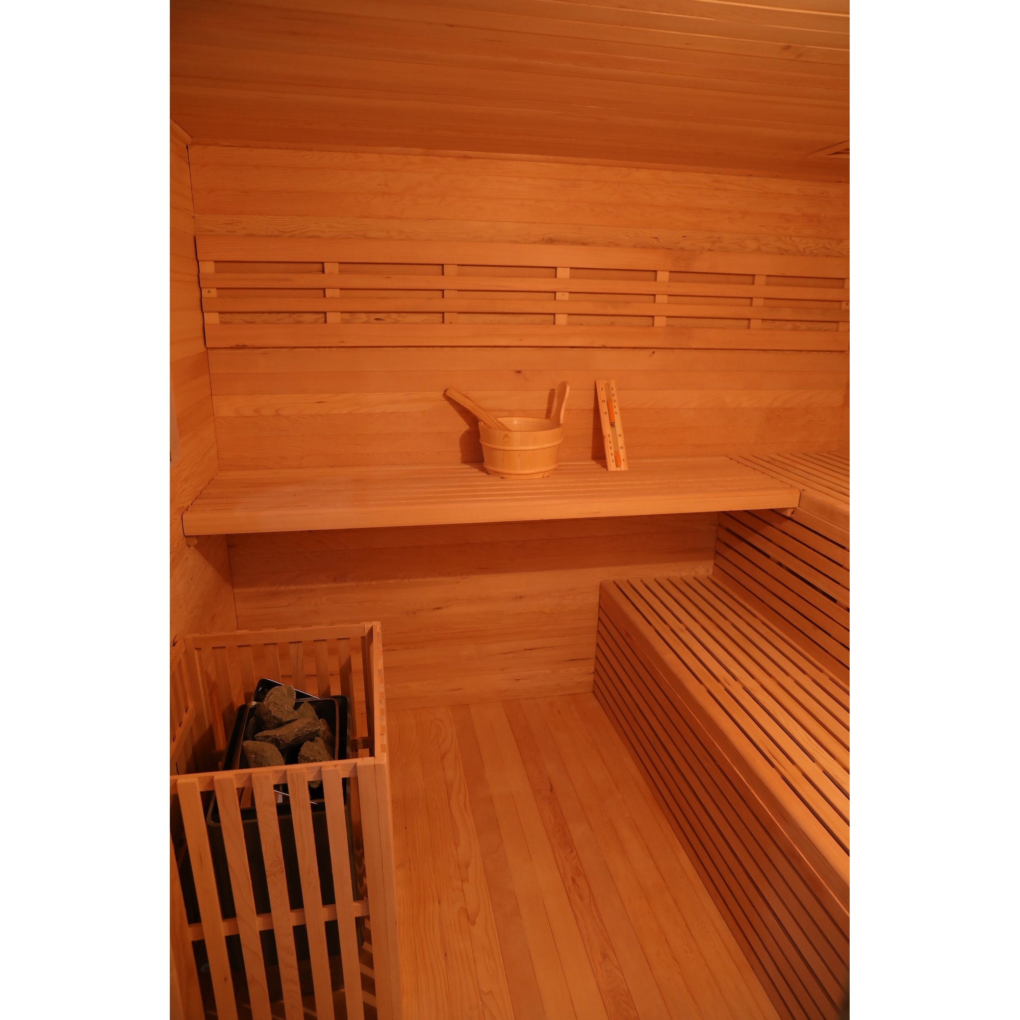 SAUNA EVOLUTION® Outdoor Wood Steam Sauna(5-6 Person)Cabin 04