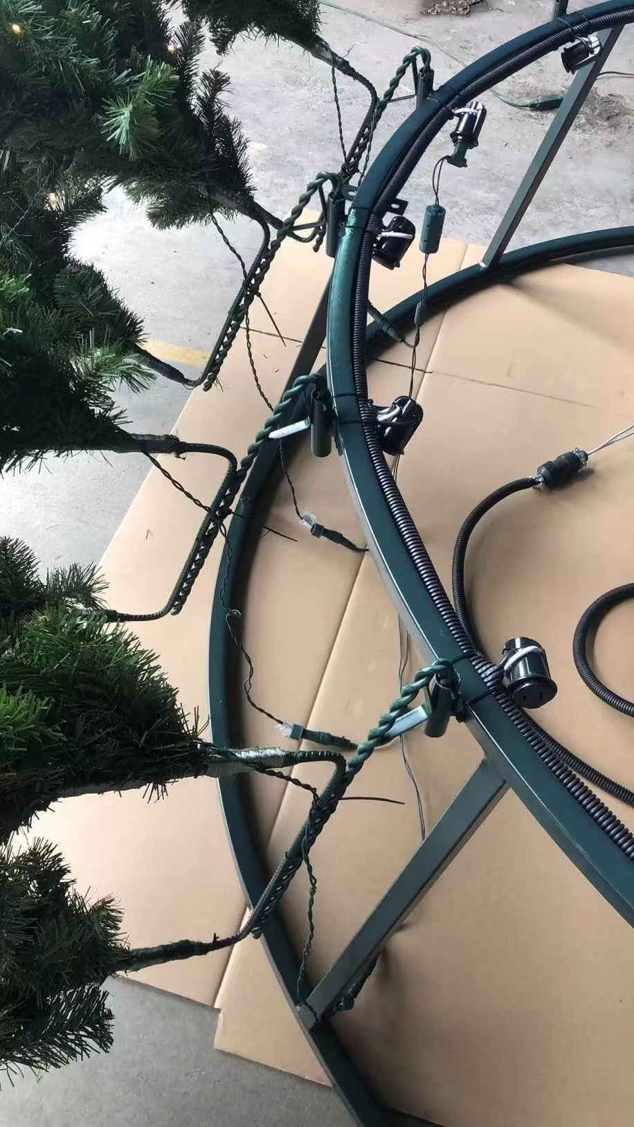 Artificial Christmas Tower Tree with 5MM LED Lights