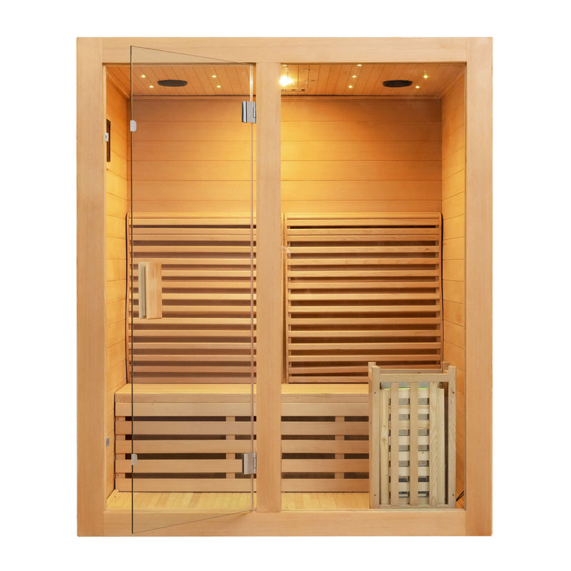 SAUNA EVOLUTION® Canadian Indoor Ozone Saunas And Steam Room For SPA Center Glass 08