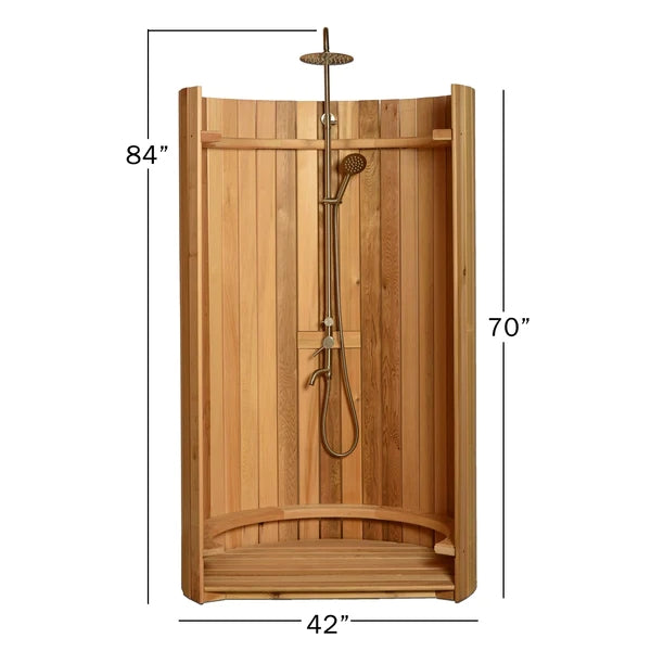 SAUNA EVOLUTION® Curved Rinse Outdoor Shower