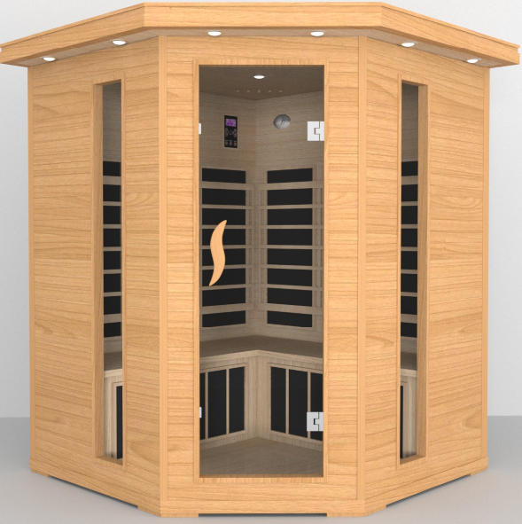 SAUNA EVOLUTION® Low EMF Indoor Wood Sauna With Carbon Panel Far Infrared 16