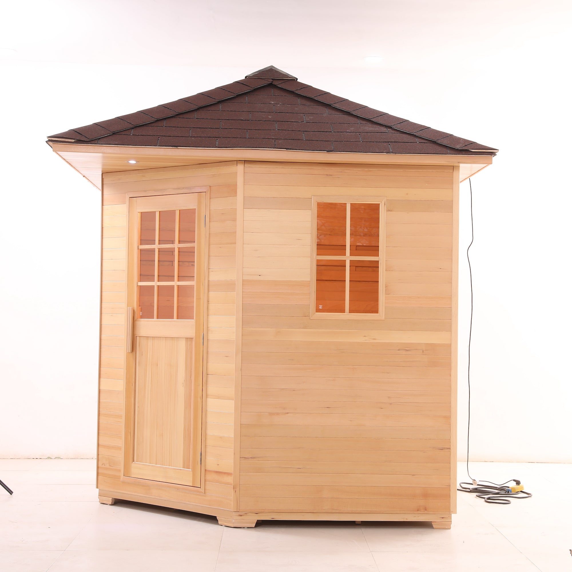 SAUNA EVOLUTION® Outdoor Wood Steam Sauna(5-6 Person)Cabin 04