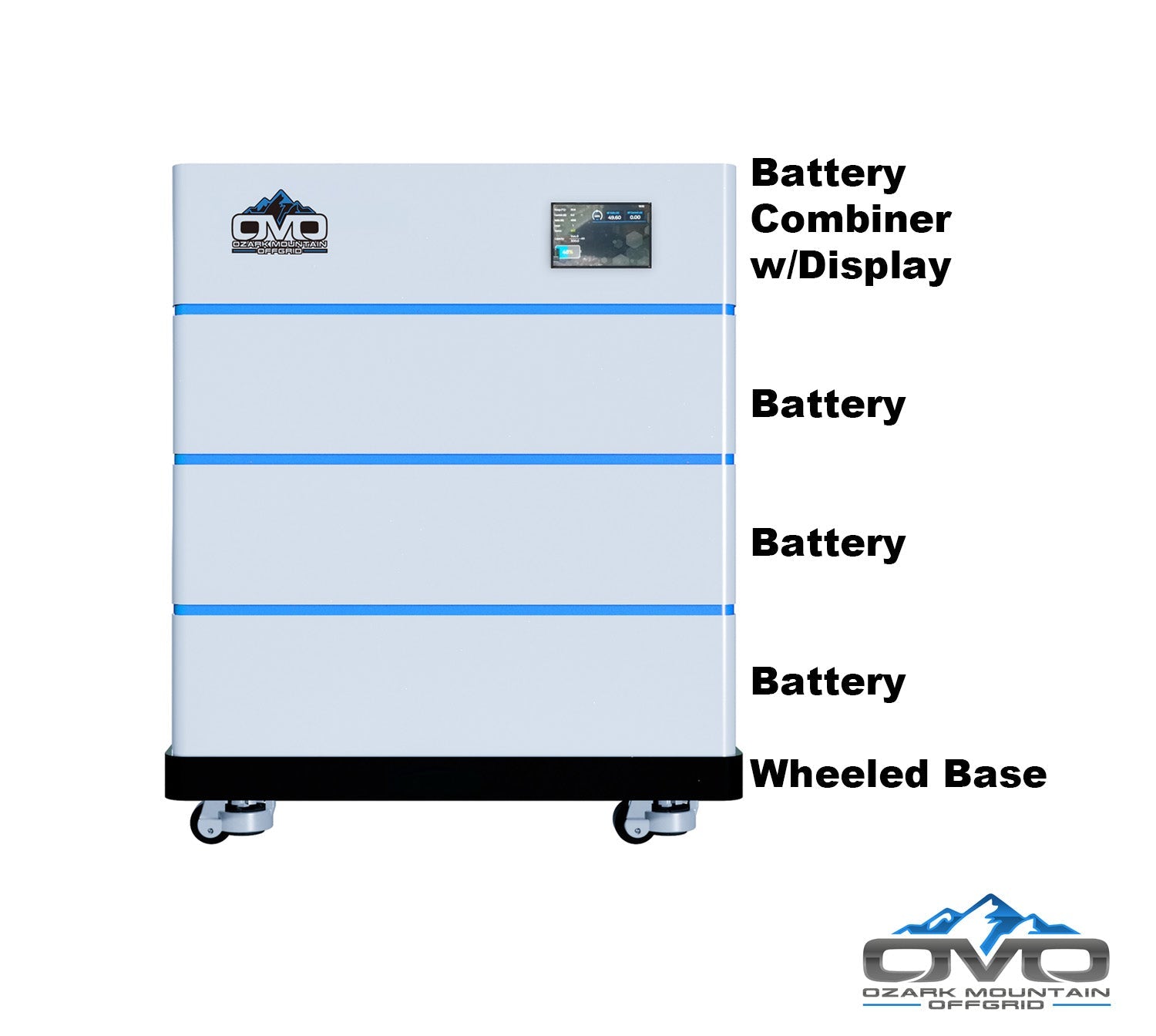 15K Sol-Ark Inverter + 15.36KW OMO Stack Lithium Battery