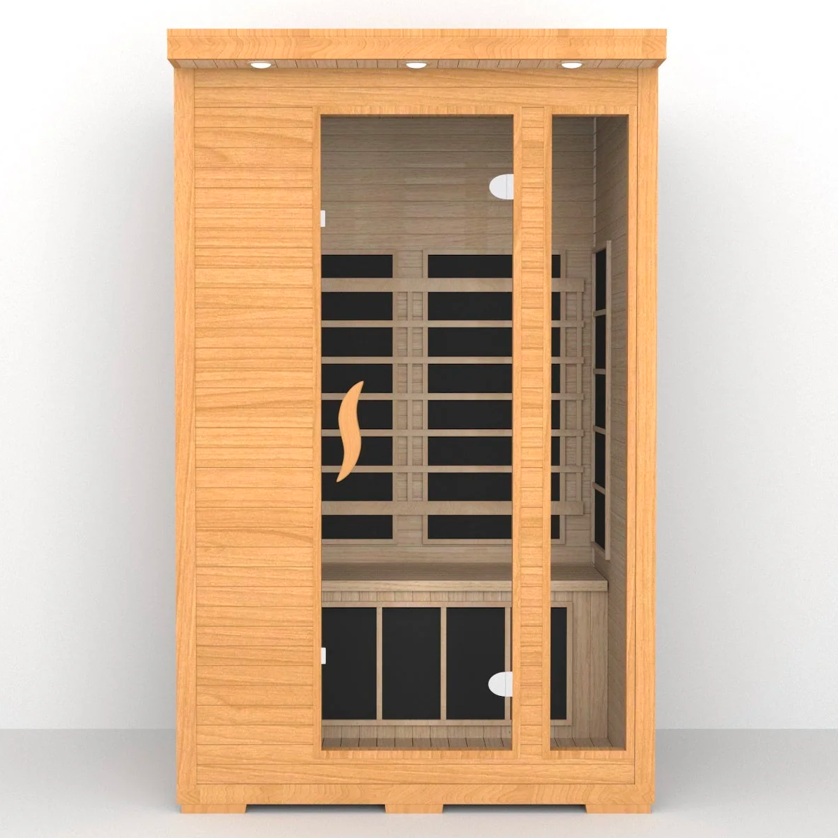 SAUNA EVOLUTION® Low EMF Indoor Wood Sauna With Carbon Panel Far Infrared 16