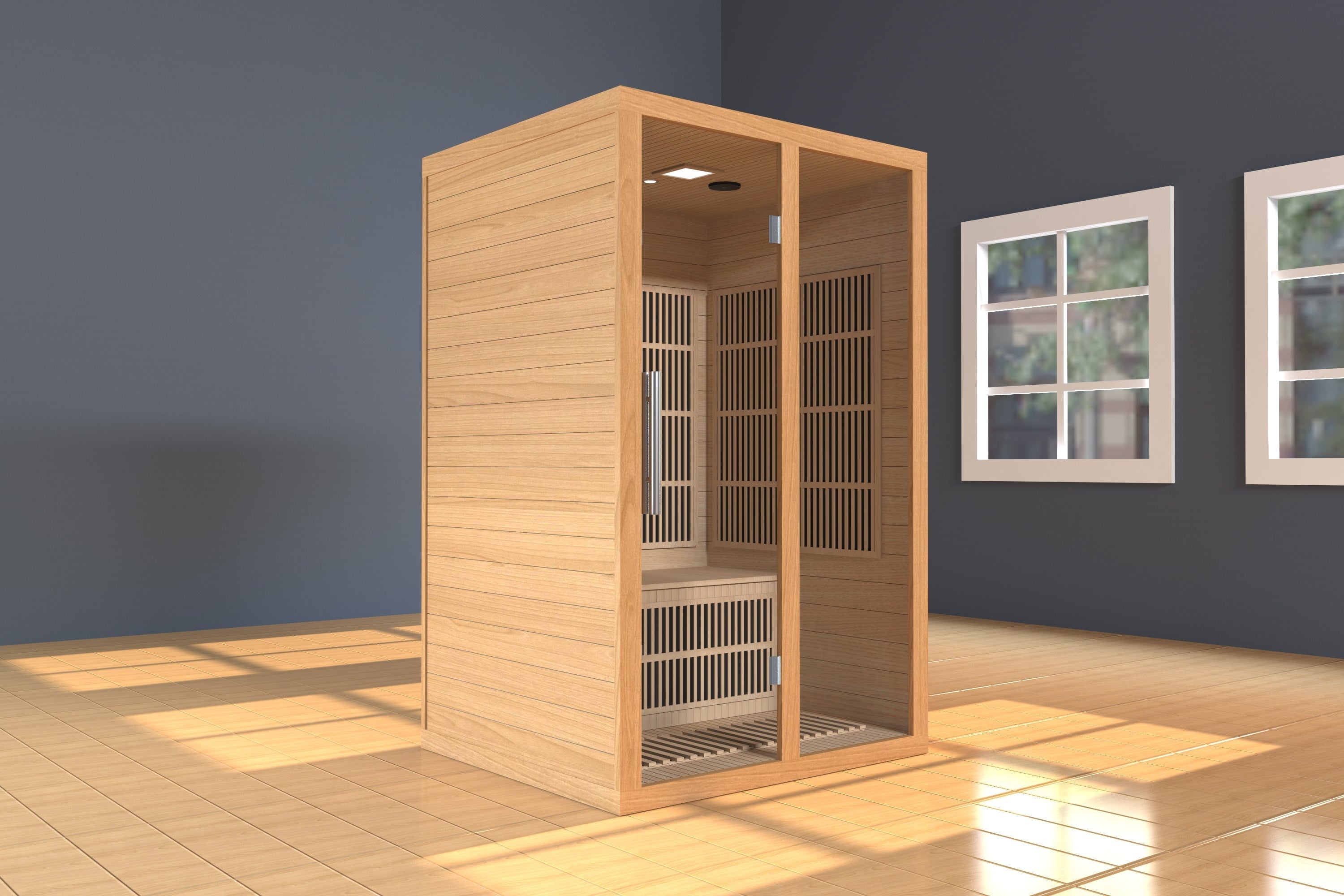 SAUNA EVOLUTION® Indoor Sauna Room With Carbon heaters Far Infrared 13