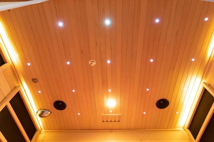 SAUNA EVOLUTION® Double Layer Bench Steam and Infrared Indoor Sauna Room Dual System 07