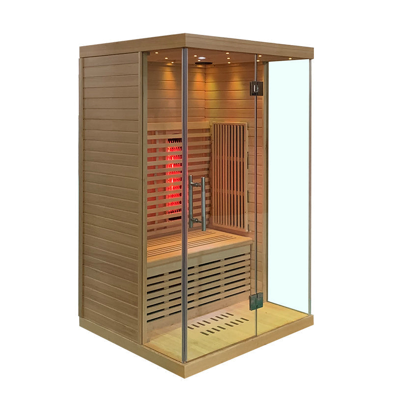 SAUNA EVOLUTION®  Indoor Low EMF Sauna with Front Glass Far Infrared 05
