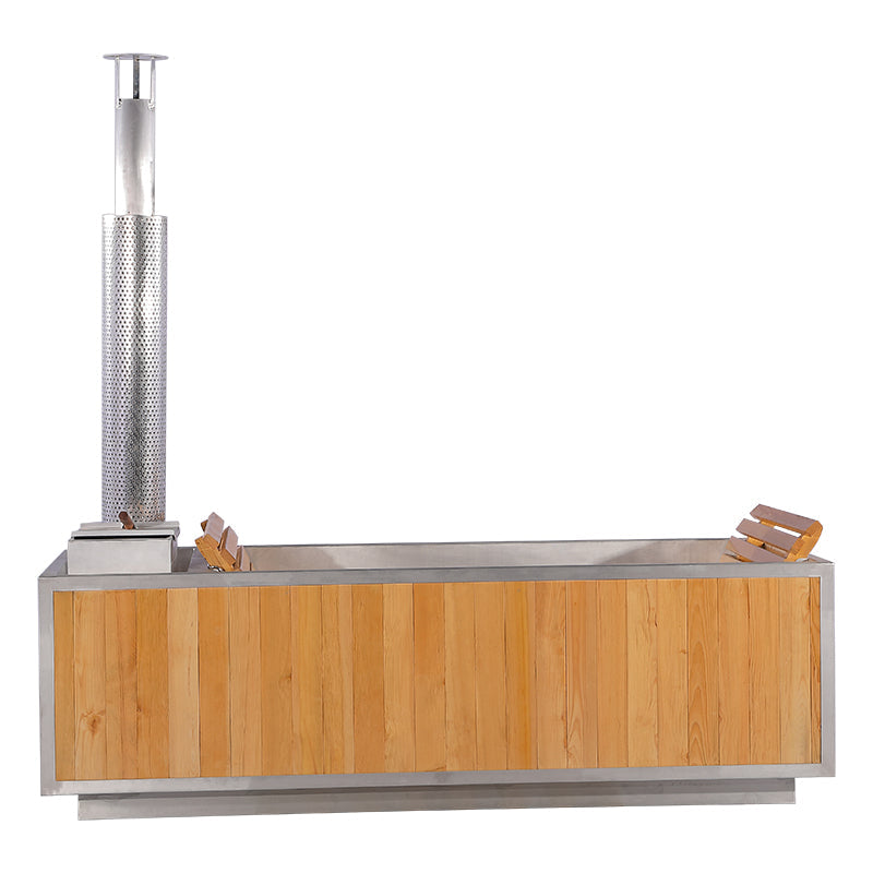 SAUNA EVOLUTION® Outdoor Red Cedar Wooden Hot Tub