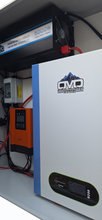 Load image into Gallery viewer, Boat Dock Offgrid Solar Kit - Mountable with Plug and Play Connections 5.12KW OMO Patriot Lithium Battery (No Solar Panels)