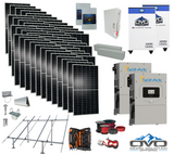 25KW Complete Offgrid Solar Kit - 2x 32kWh OMO 48V Freedom Series Lithium Battery + 2x 15K Sol-Ark Inverter +26.4KW Solar with Ground Mount and Wiring
