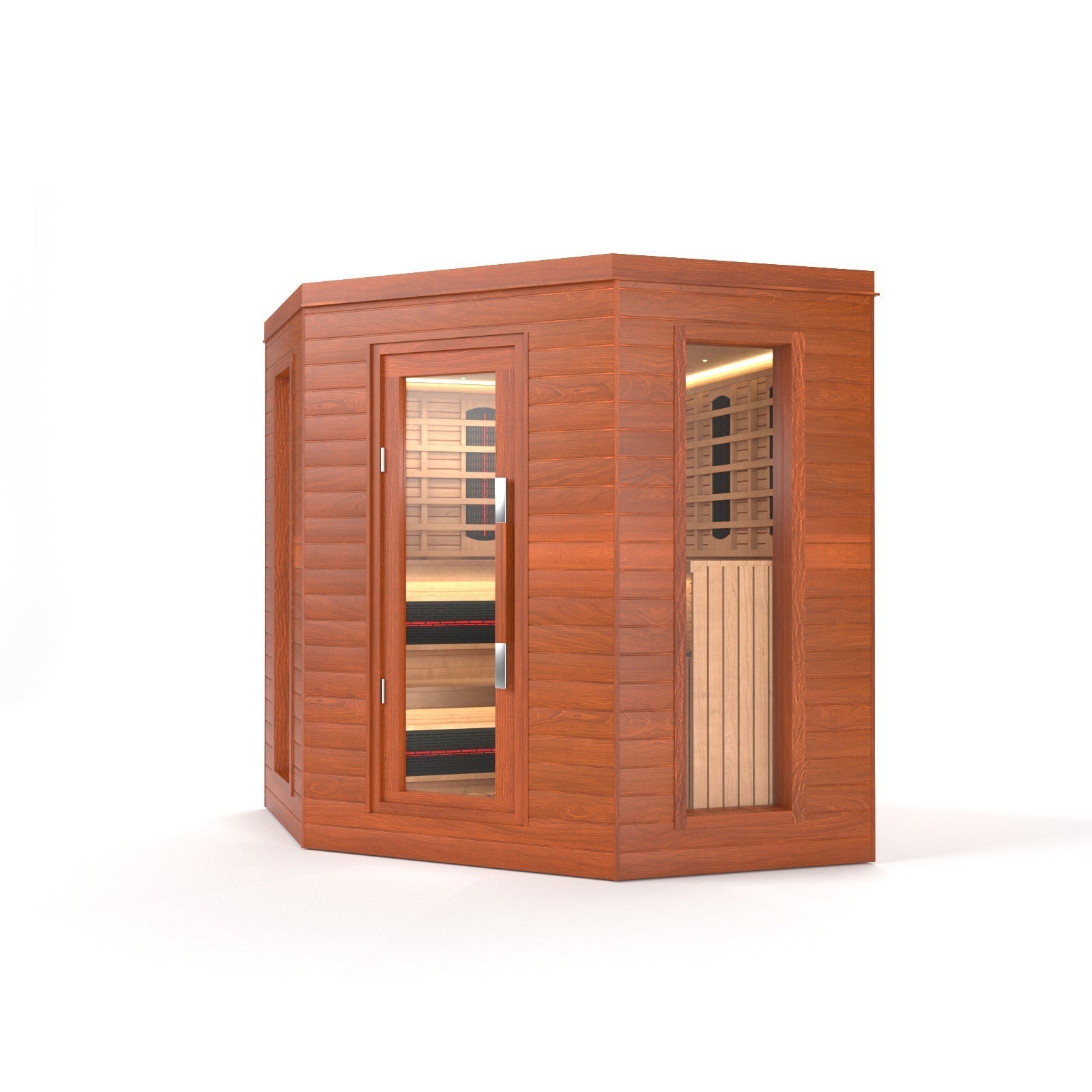 SAUNA EVOLUTION®  Indoor Luxury Cabin Corner Sauna Luna - 1