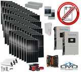 30KW Complete Offgrid Solar Kit + 2x 15K Sol-Ark Inverter +30.8KW Solar with Mounting Rails and Wiring