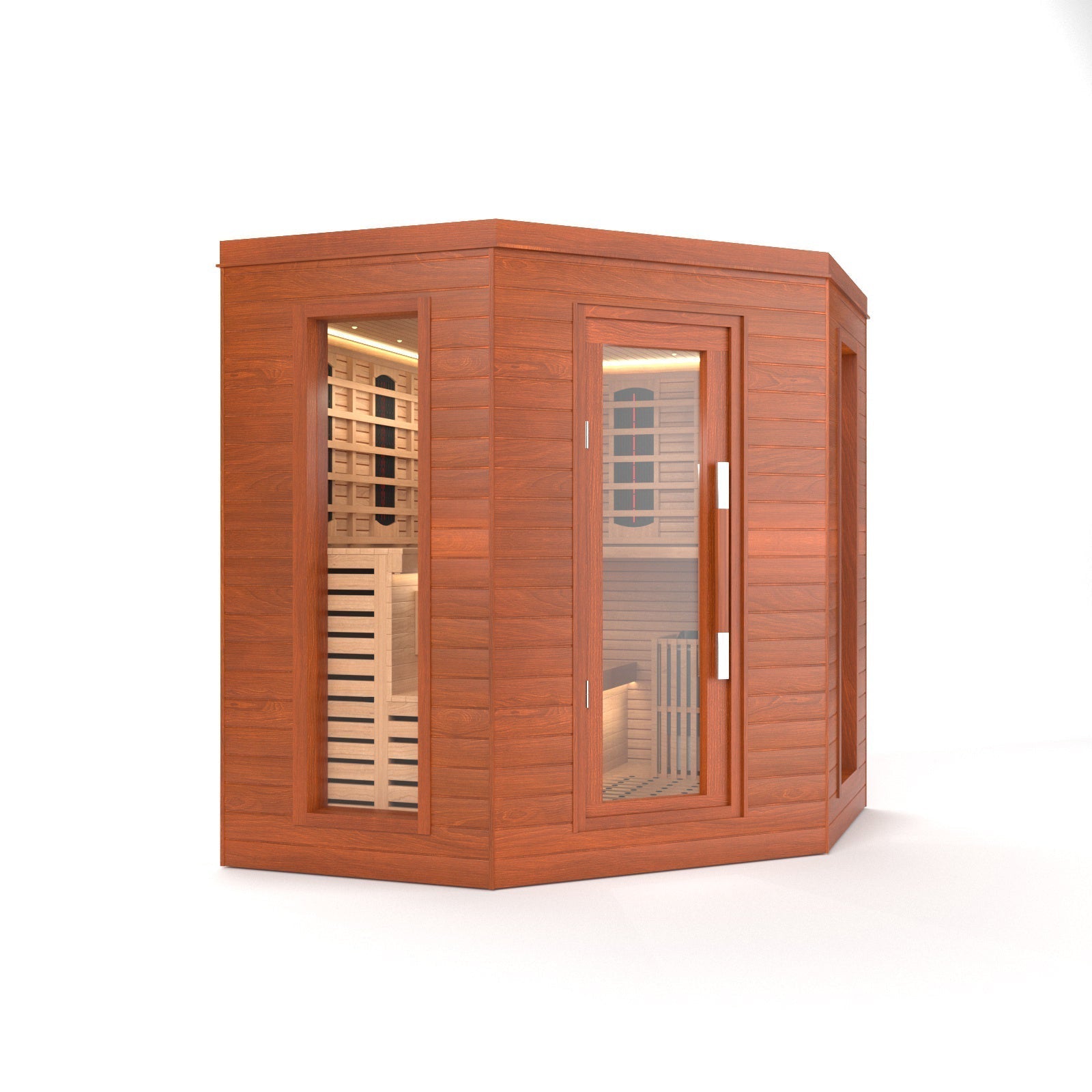 SAUNA EVOLUTION®  Indoor Luxury Cabin Corner Sauna Luna - 1