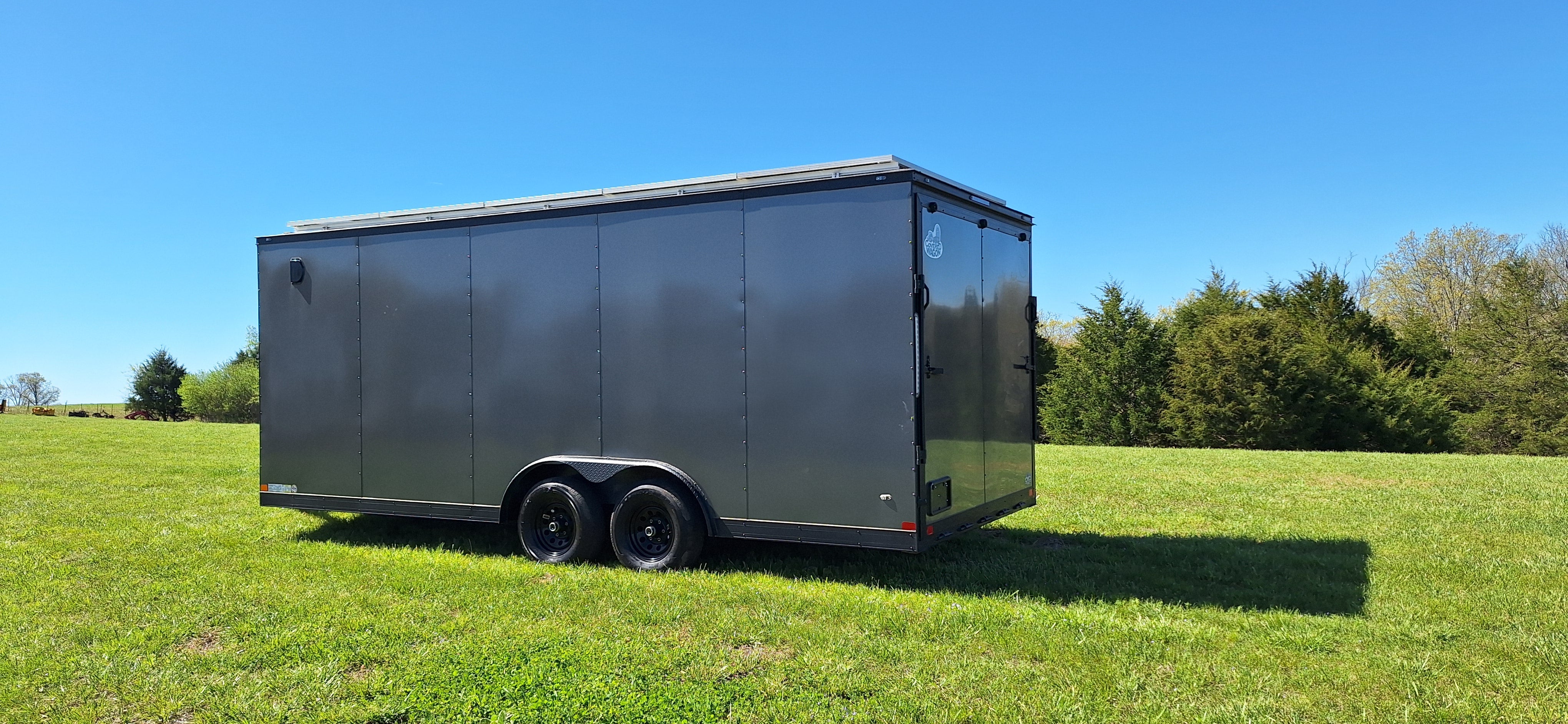 20' Enclosed SOLAR POWERED Offgrid Self-Sufficient Trailer - SOL-ARK 15K Version with 32K Lithium Battery