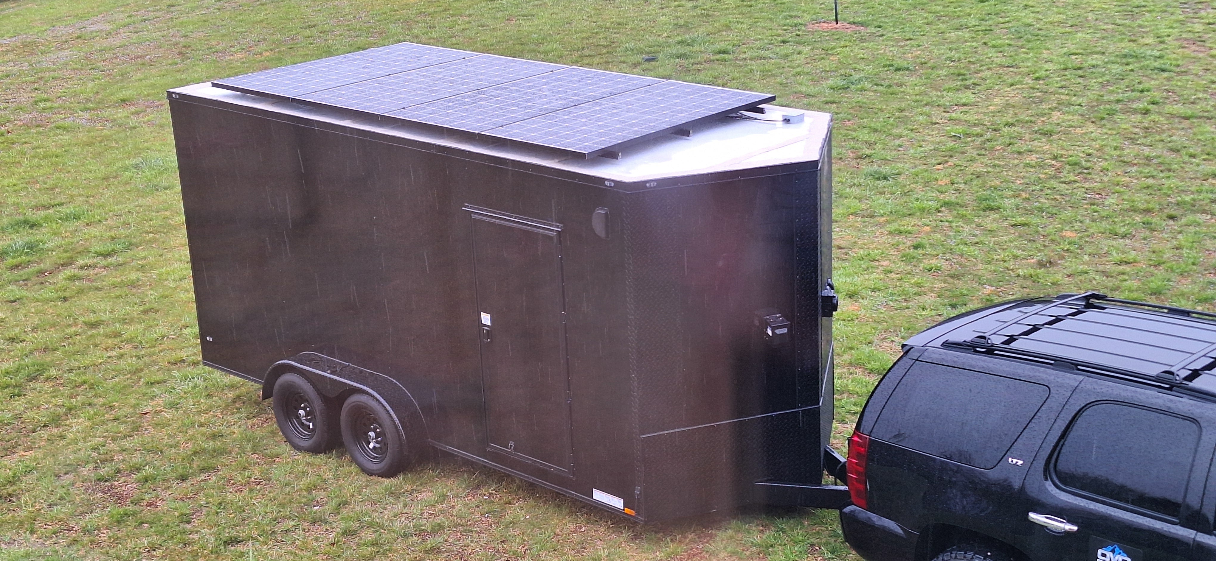 16' Enclosed SOLAR POWERED Offgrid Self-Sufficient Trailer - SOL-ARK 15K Version with 32K Lithium Battery