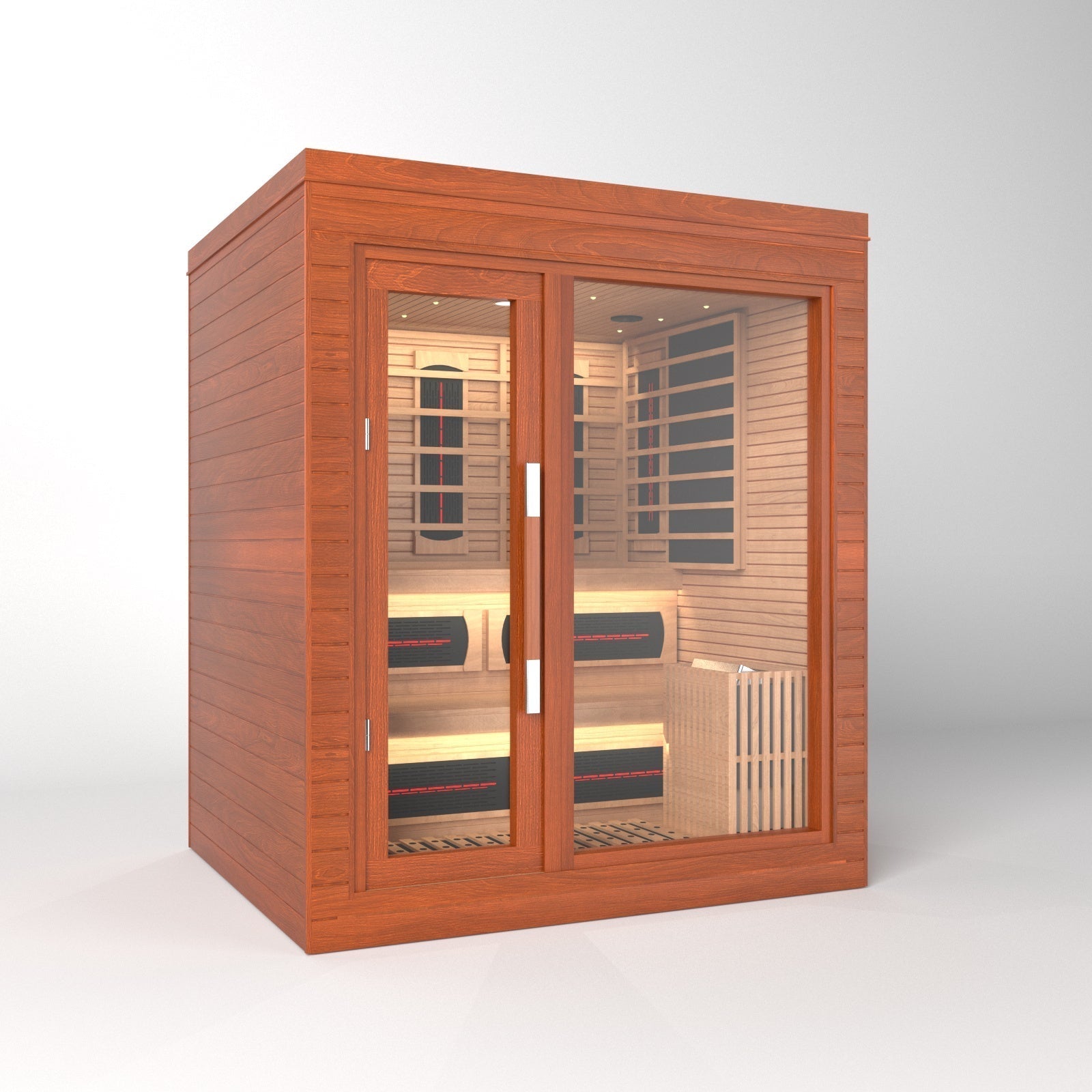 SAUNA EVOLUTION®  Indoor Dual-System Luxury Cabin Sauna Luna - 4