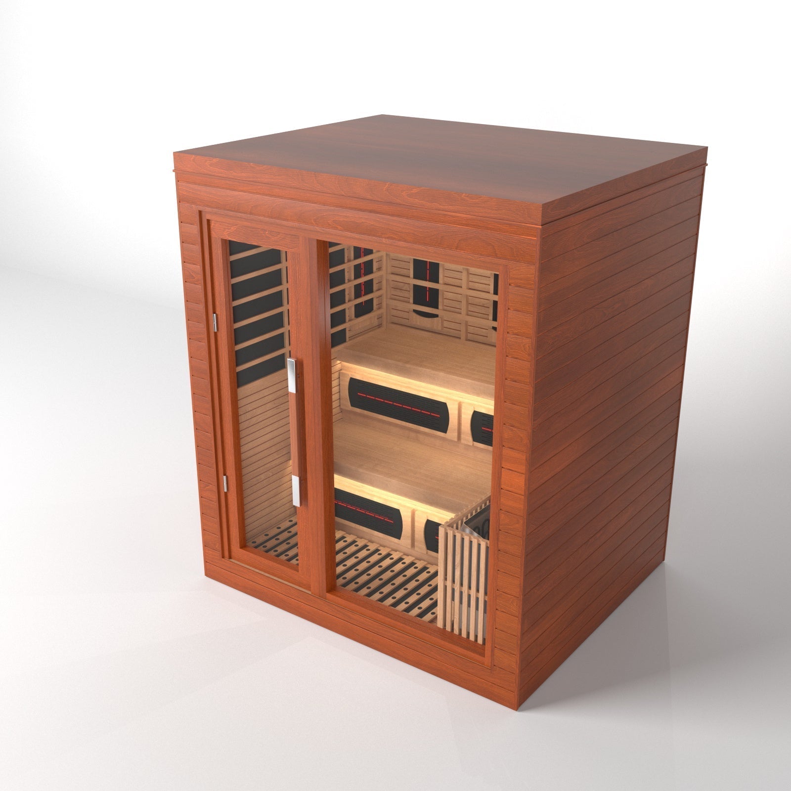 SAUNA EVOLUTION®  Indoor Dual-System Luxury Cabin Sauna Luna - 4