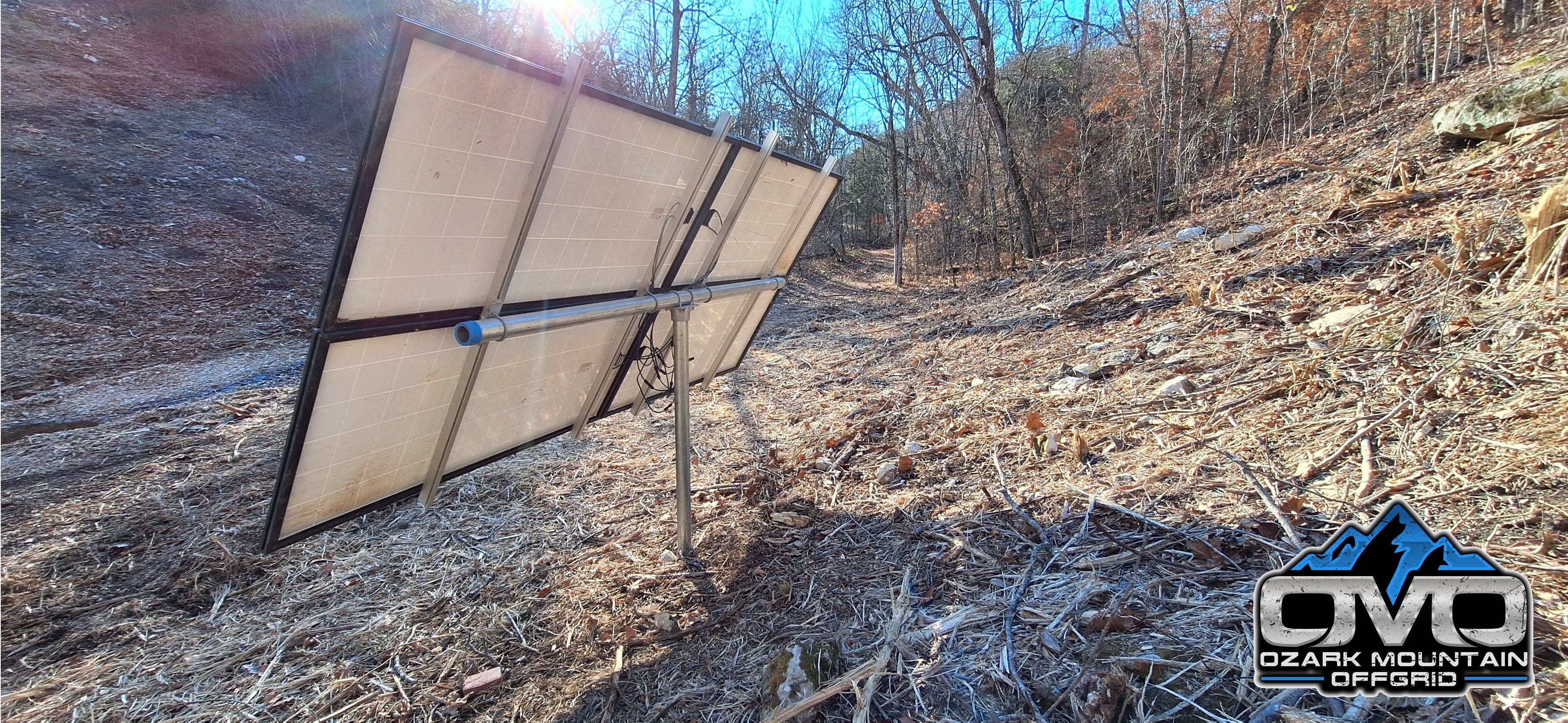 Adjustable Solar Panel 3" Pole Mount - 4x Solar Panels (Without Modules)