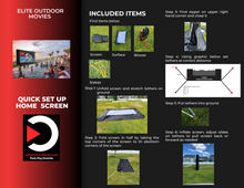 Load image into Gallery viewer, Elite Outdoor Movies 10&#39; Home Outdoor Cinema System
