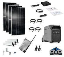 Load image into Gallery viewer, EcoFlow DELTA PRO 3 - 4000 Watt Solar Generator / 4000wH Lithium Storage / 2200w Solar Complete Offgrid Kit