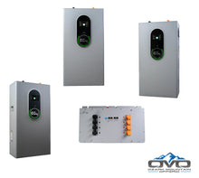 Load image into Gallery viewer, 12KW Complete Offgrid Solar Kit + EG4 18kPV + 2x 14.3KW 48V EG4 Lithium Indoor Wall Battery + 13.2KW Solar with Ground Mount and Wiring