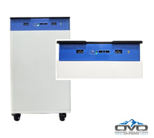 Load image into Gallery viewer, 36&#39; Enclosed SOLAR POWERED Offgrid Self-Sufficient Trailer - SOL-ARK 15K with OMO 32K Freedom Lithium Battery