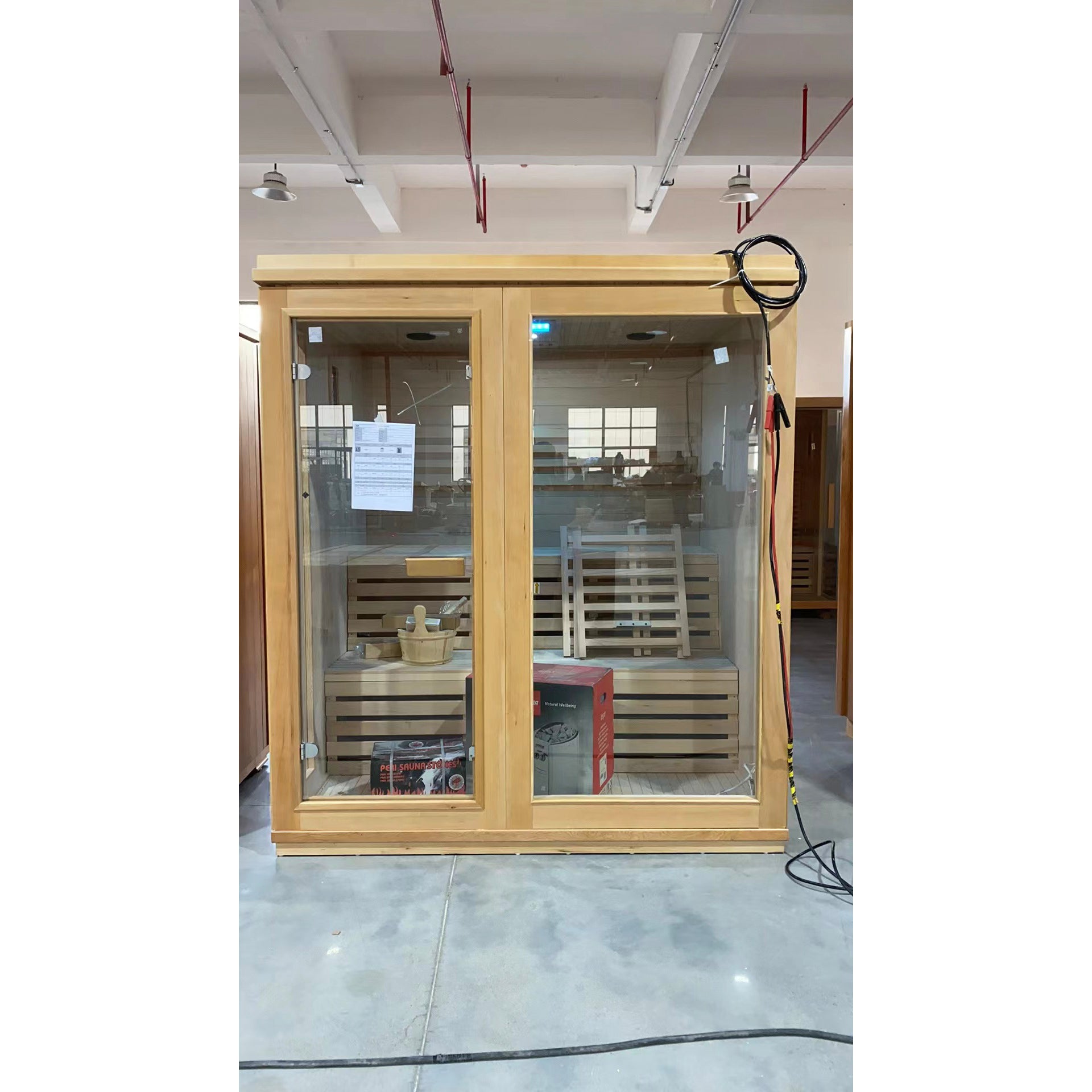 SAUNA EVOLUTION®  Finland Traditional Indoor Wooden Sauna Glass 07
