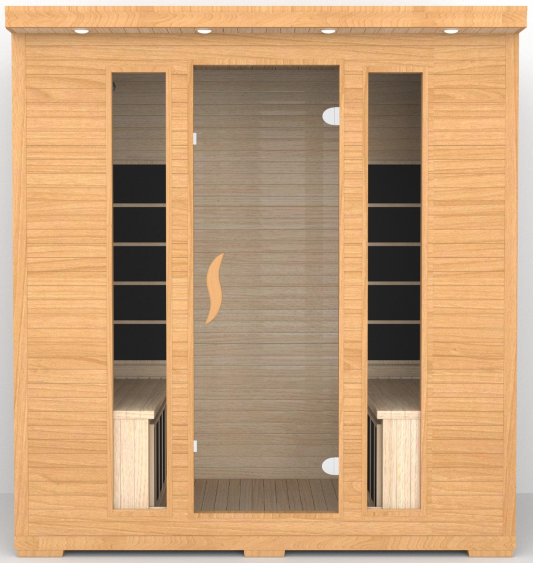 SAUNA EVOLUTION®  Low EMF Indoor Wood Sauna With Carbon Panel Far Infrared 16