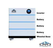 Load image into Gallery viewer, 4.4KW OMO All-In-One Customizable Stacking Inverter/Battery System 5500W Inverter + 15.36K Lithium Battery + 4.4KW Solar Roof Mount