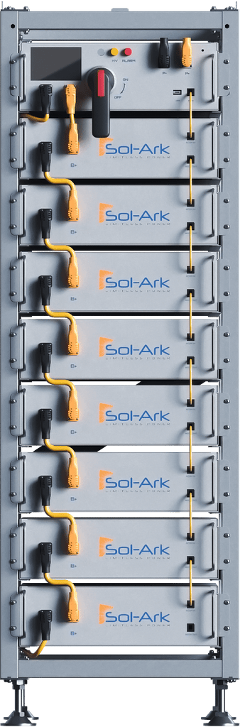 Commercial 120KW Solar Array - 3 Phase 208V Solar Kit + 4x 30K 208V Sol-Ark Inverter + 4x 40KW Sol-Ark INDOOR Lithium Battery +118.8KW Solar with Ground Mount and Wiring