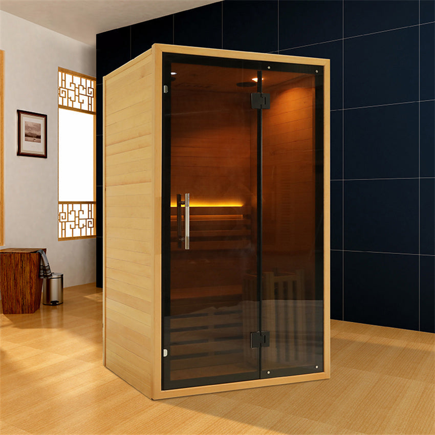SAUNA EVOLUTION®  Indoor Wicking and Perspiration Fumigation Box Wet Sauna Glass 04