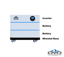 Load image into Gallery viewer, 3.3KW OMO All-In-One Customizable Stacking Inverter/Battery System 5500W Inverter + 10.24K Lithium Battery + 3.3KW Solar Roof Mount