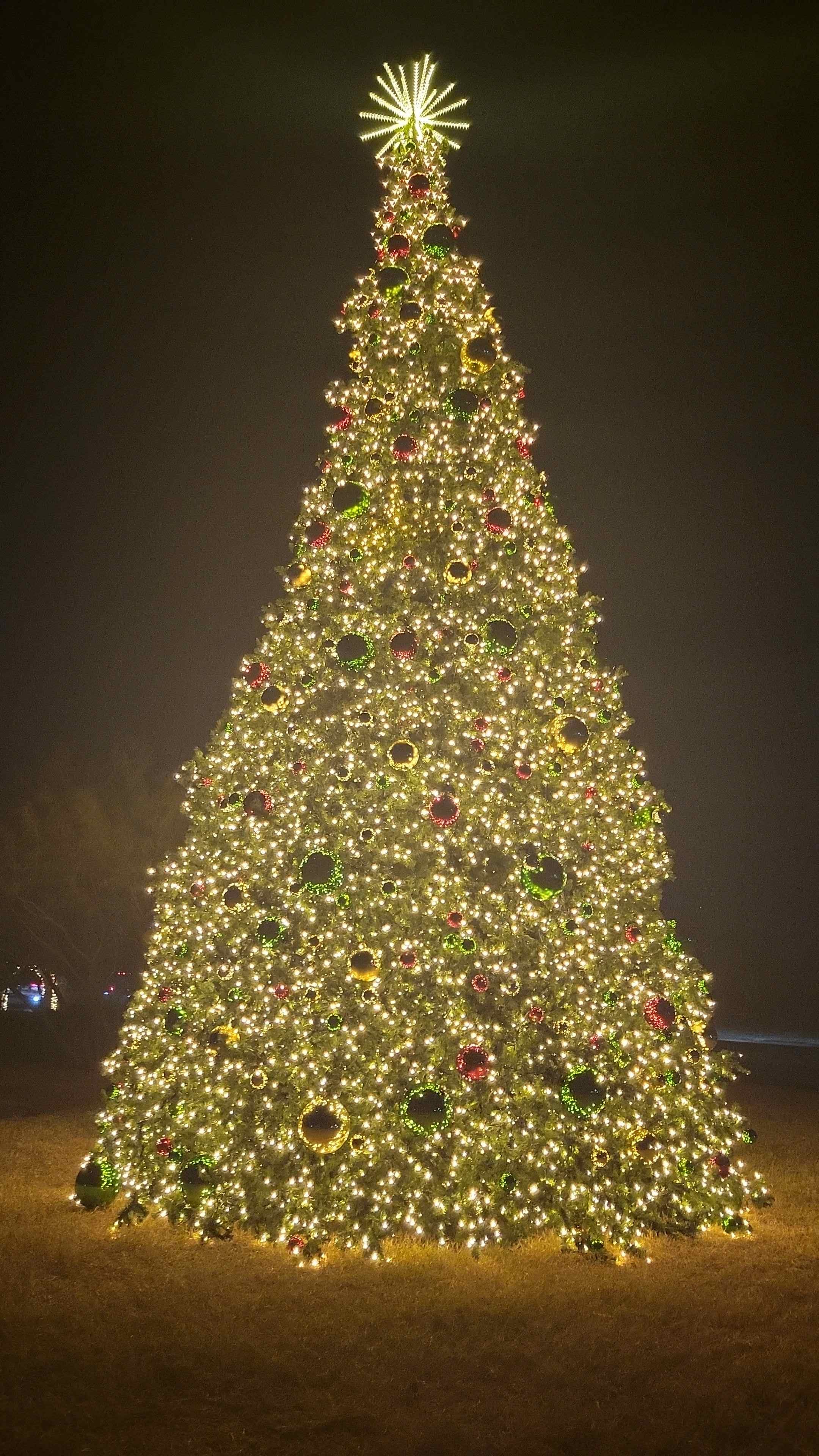 Artificial Christmas Tower Tree with 5MM LED Lights