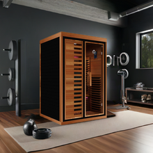 Load image into Gallery viewer, Peak Saunas Fuji 2-Person Full Spectrum Infrared Sauna with XL Medical-Grade Red Light Therapy &amp; Smart WiFi App Control