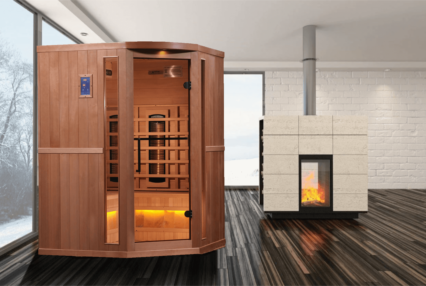 SAUNA EVOLUTION® 3 Person FAR Infrared Sauna Soothing 3
