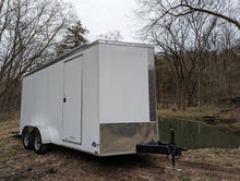 Load image into Gallery viewer, 16&#39; Enclosed SOLAR POWERED Offgrid Self-Sufficient Trailer - Concession Window Expanded Solar Array / Expanded Lithium battery bank - MOBILE STOREFRONT VERSION