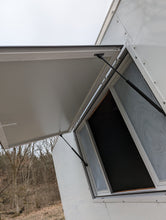 Load image into Gallery viewer, 16&#39; Enclosed SOLAR POWERED Offgrid Self-Sufficient Trailer - Concession Window Expanded Solar Array / Expanded Lithium battery bank - MOBILE STOREFRONT VERSION