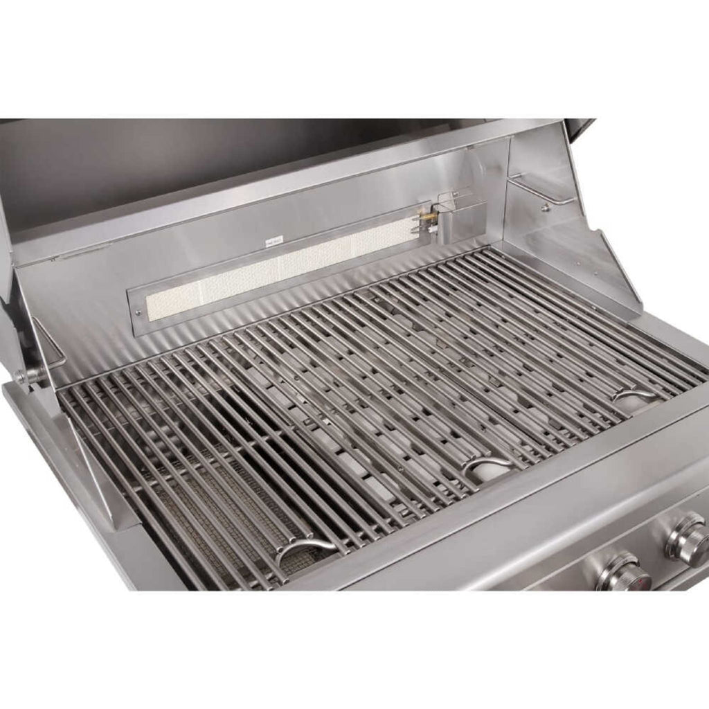 Edgestar 89K BTU 36" Natural Gas Freestanding Grill Cart With Lighting Knobs & Rotisserie (SAK12573)