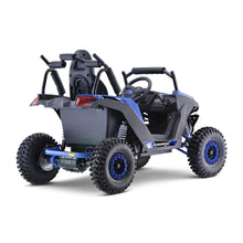 Load image into Gallery viewer, MotoTec Raider 1200W 48V/12AH Kids Electric Full Suspension UTV, Blue (93715062)