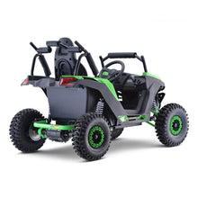 Load image into Gallery viewer, MotoTec Raider 1200W 48V/12AH Kids Electric Full Suspension UTV, Green (95476283)