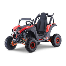 Load image into Gallery viewer, MotoTec Raider 1200W 48V/12AH Kids Electric Full Suspension UTV, Red (91735260)